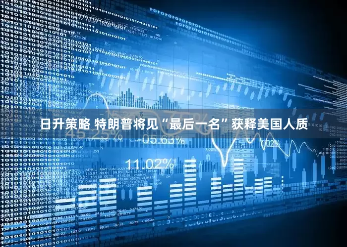 日升策略 特朗普将见“最后一名”获释美国人质