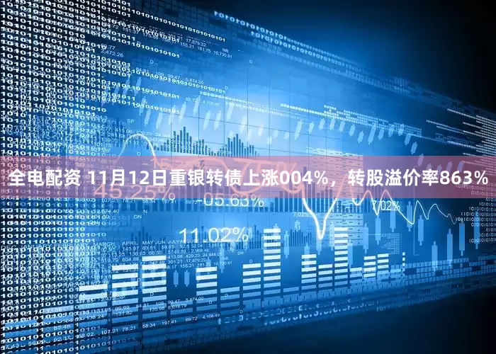 全电配资 11月12日重银转债上涨004%，转股溢价率863%